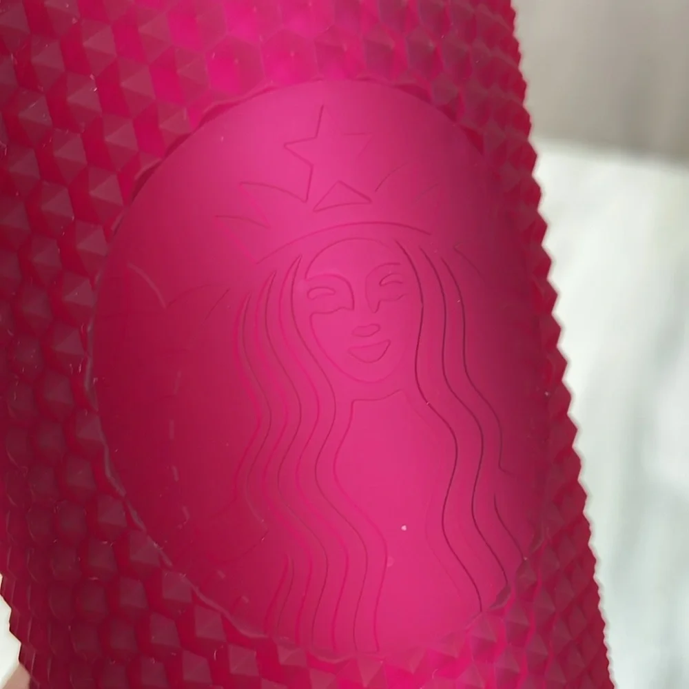 Starbucks 2023 Spring Pink Jelly Studded Venti 24oz Tumbler with Straw